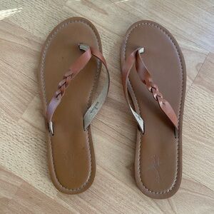 Universal Thread Braided Leather Sandals - brown